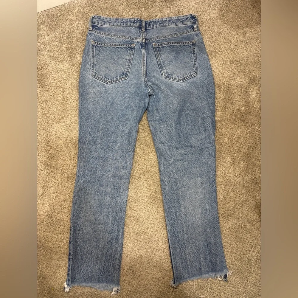 We The Free Jeans Size 28 Distressed Frayed Hem Women's Straight Jeans
